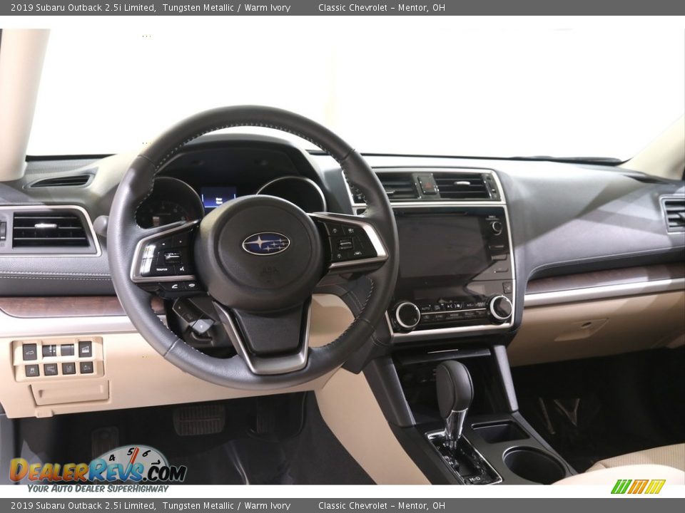 2019 Subaru Outback 2.5i Limited Tungsten Metallic / Warm Ivory Photo #6