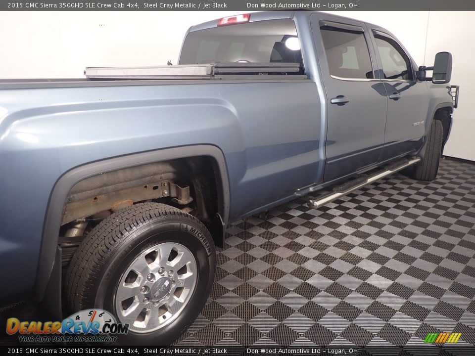 2015 GMC Sierra 3500HD SLE Crew Cab 4x4 Steel Gray Metallic / Jet Black Photo #15