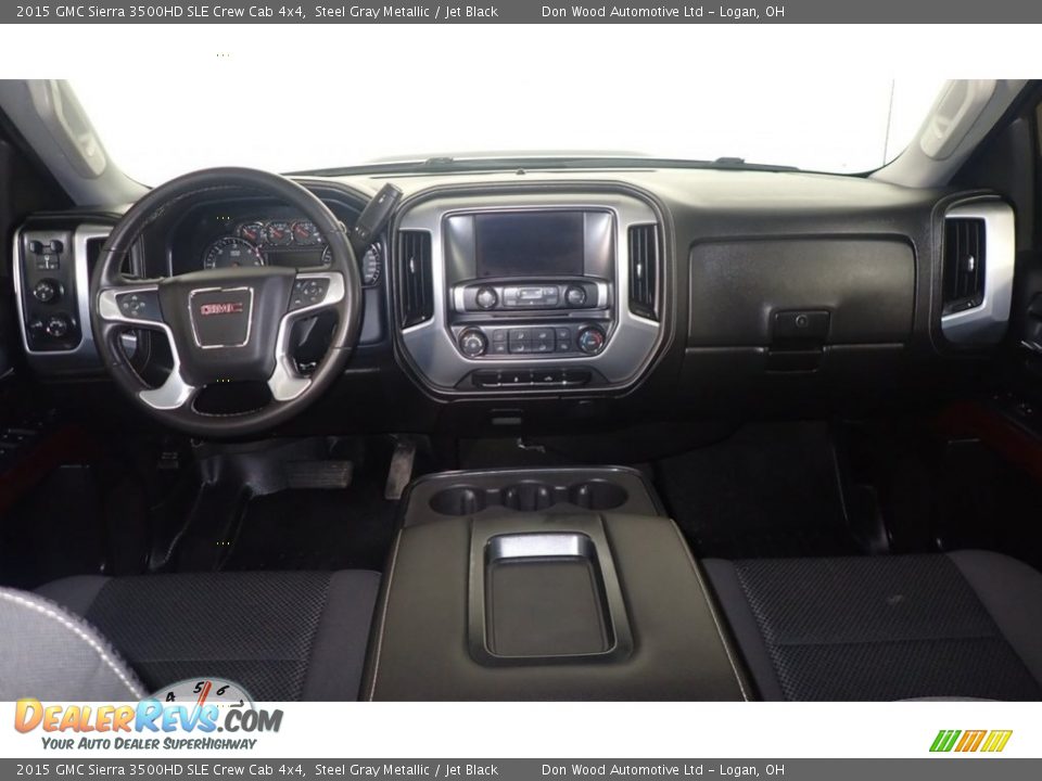 Dashboard of 2015 GMC Sierra 3500HD SLE Crew Cab 4x4 Photo #20