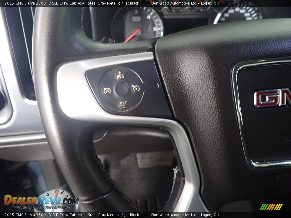 2015 GMC Sierra 3500HD SLE Crew Cab 4x4 Steering Wheel Photo #25
