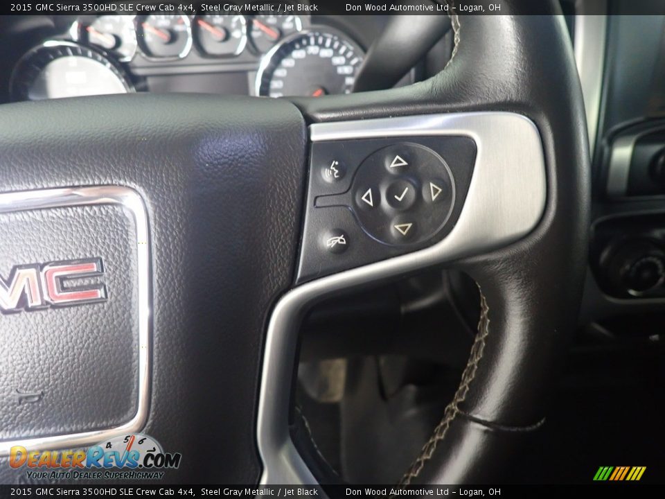 2015 GMC Sierra 3500HD SLE Crew Cab 4x4 Steering Wheel Photo #26