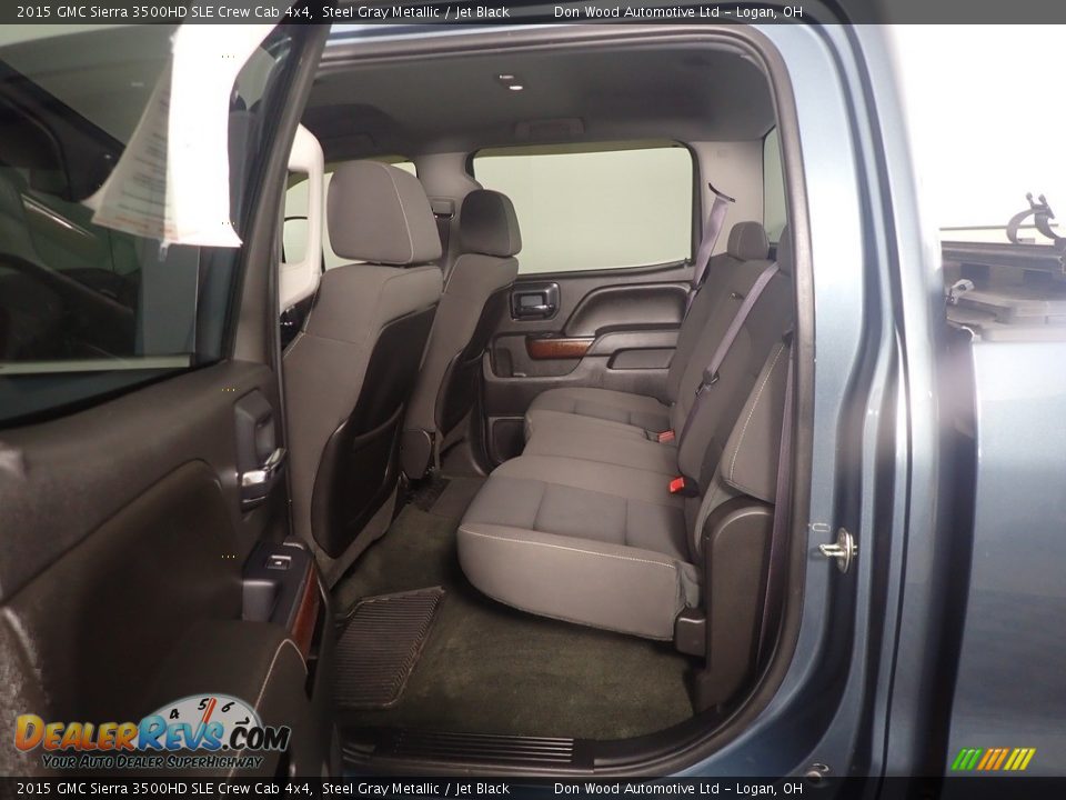 Rear Seat of 2015 GMC Sierra 3500HD SLE Crew Cab 4x4 Photo #30