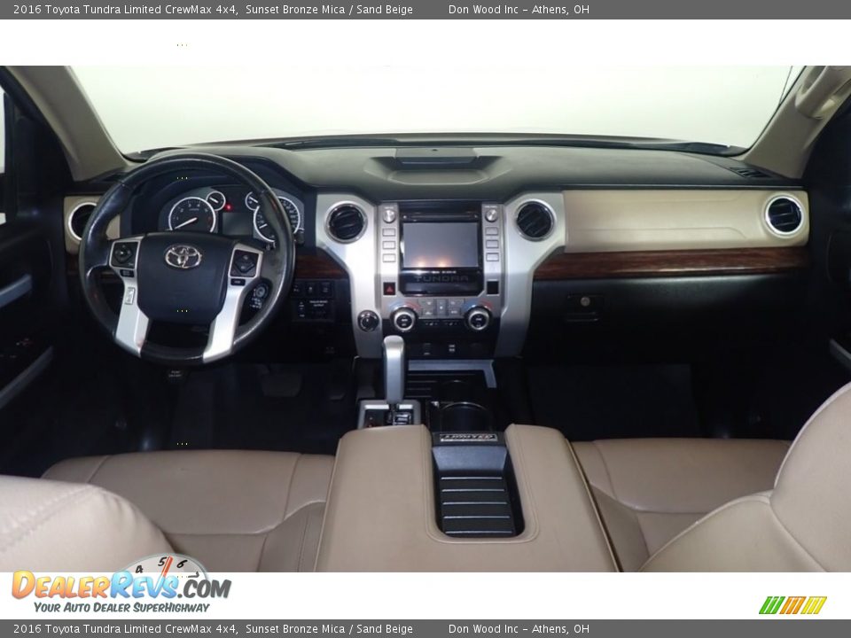 2016 Toyota Tundra Limited CrewMax 4x4 Sunset Bronze Mica / Sand Beige Photo #25