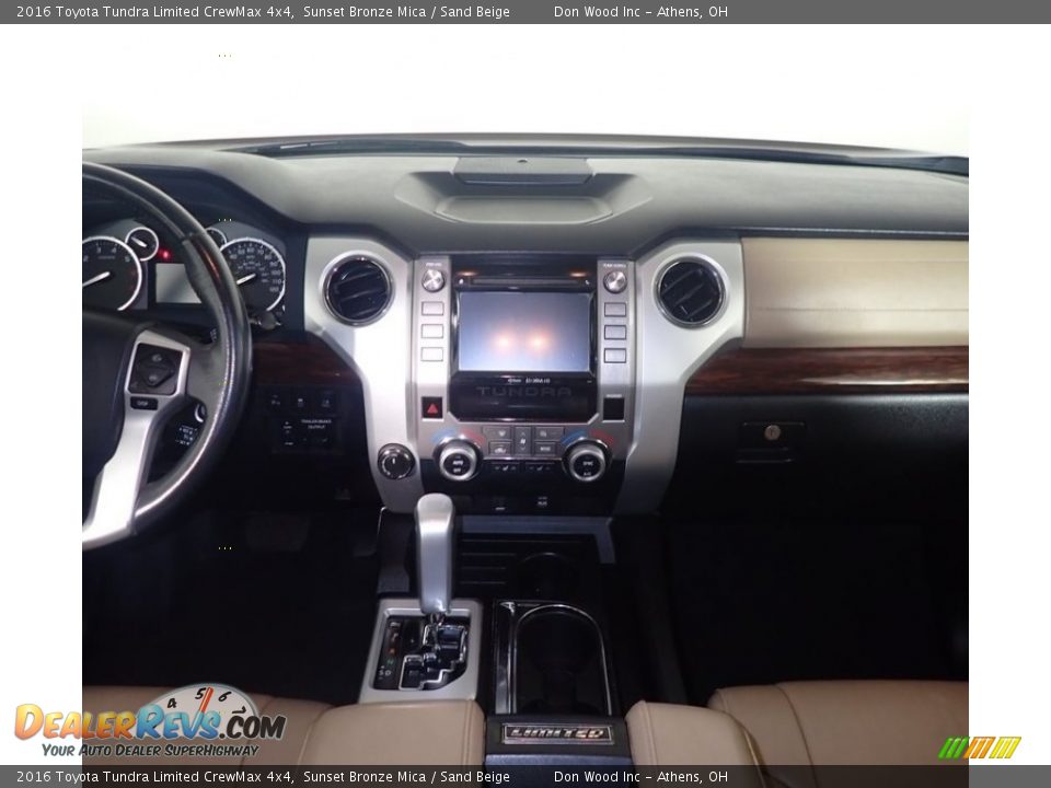 2016 Toyota Tundra Limited CrewMax 4x4 Sunset Bronze Mica / Sand Beige Photo #26