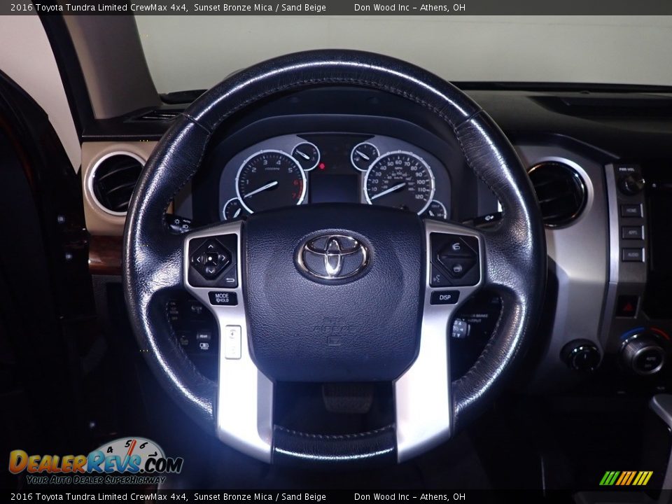 2016 Toyota Tundra Limited CrewMax 4x4 Sunset Bronze Mica / Sand Beige Photo #28