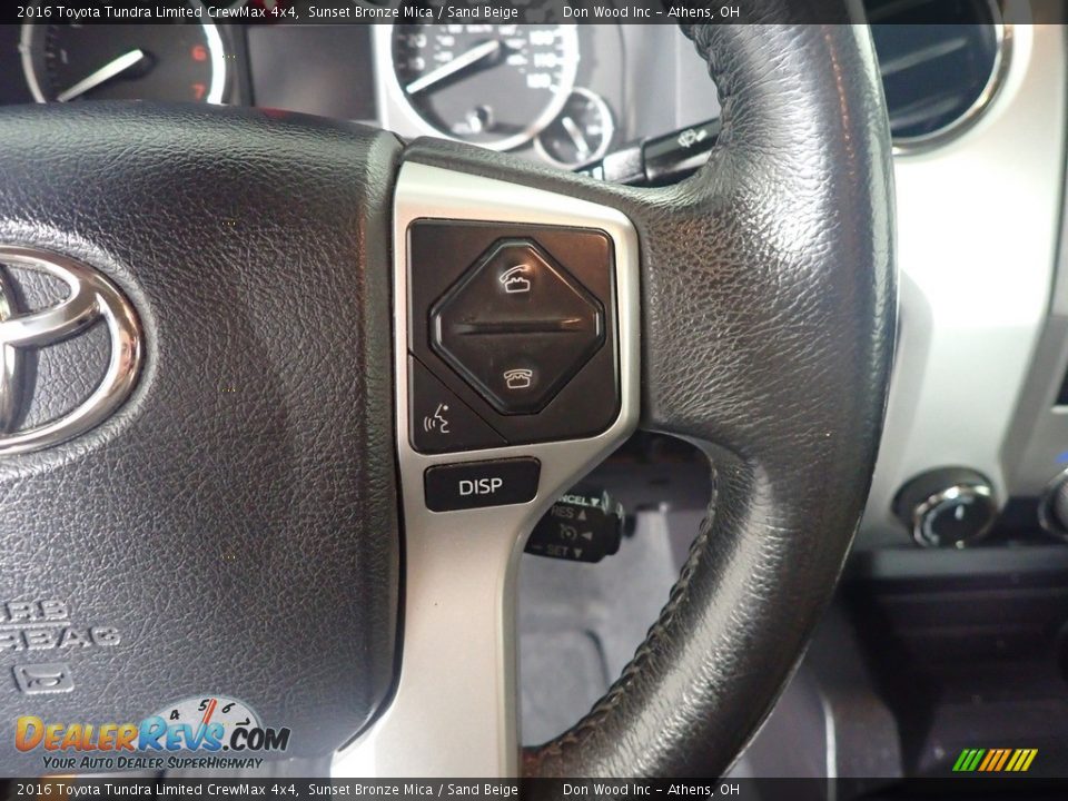 2016 Toyota Tundra Limited CrewMax 4x4 Sunset Bronze Mica / Sand Beige Photo #31