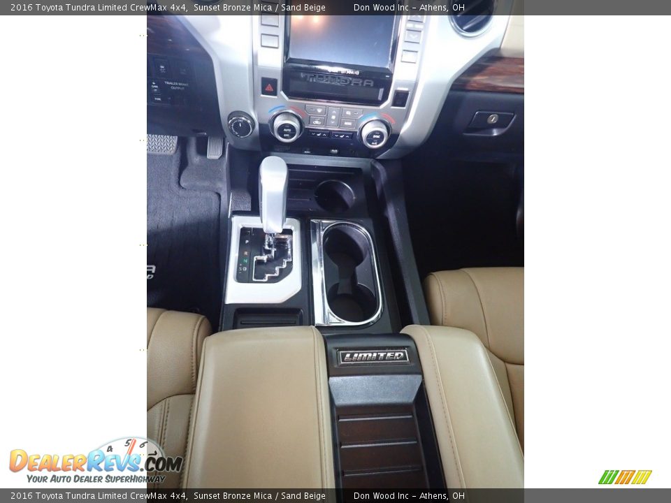 2016 Toyota Tundra Limited CrewMax 4x4 Sunset Bronze Mica / Sand Beige Photo #35