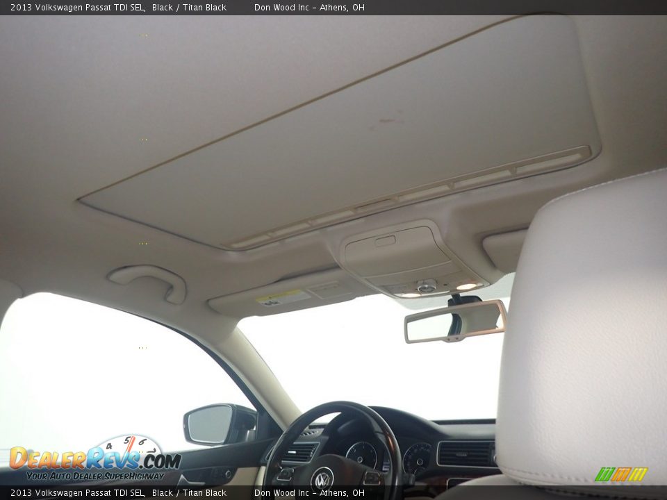 2013 Volkswagen Passat TDI SEL Black / Titan Black Photo #2