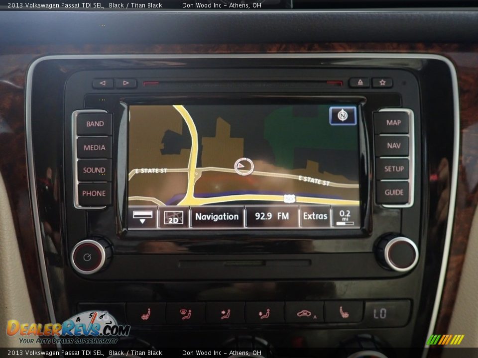 2013 Volkswagen Passat TDI SEL Black / Titan Black Photo #3