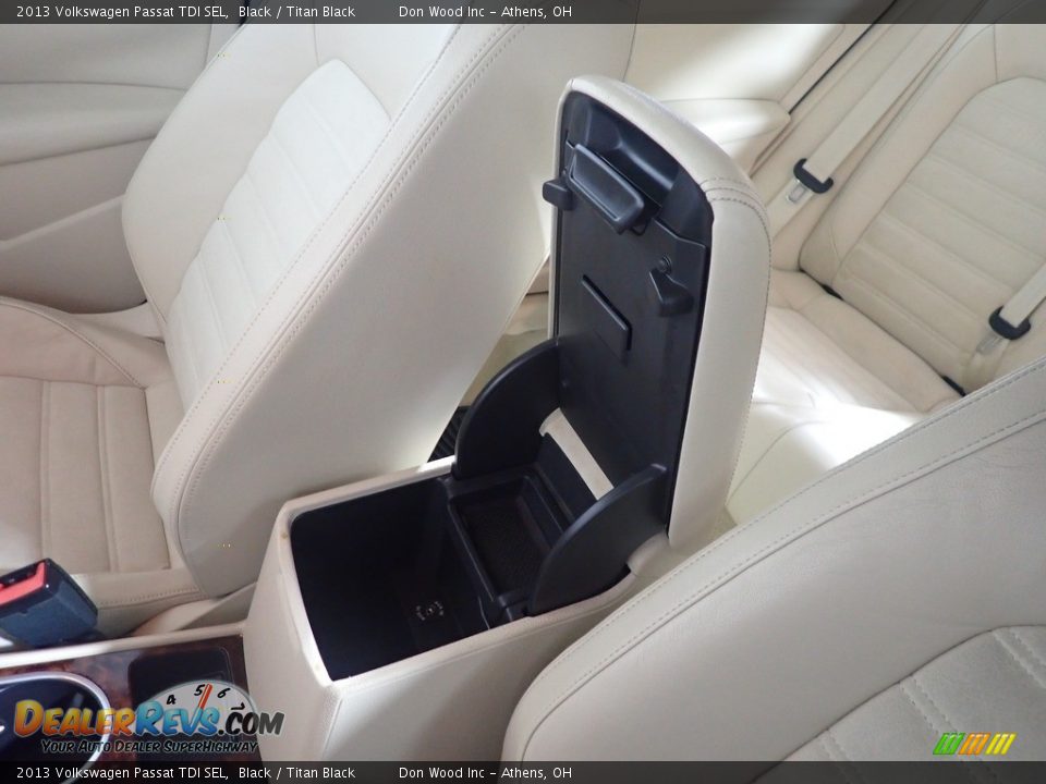 2013 Volkswagen Passat TDI SEL Black / Titan Black Photo #35