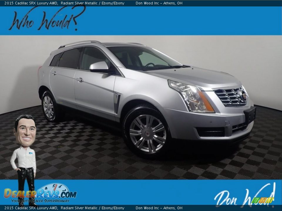 2015 Cadillac SRX Luxury AWD Radiant Silver Metallic / Ebony/Ebony Photo #1