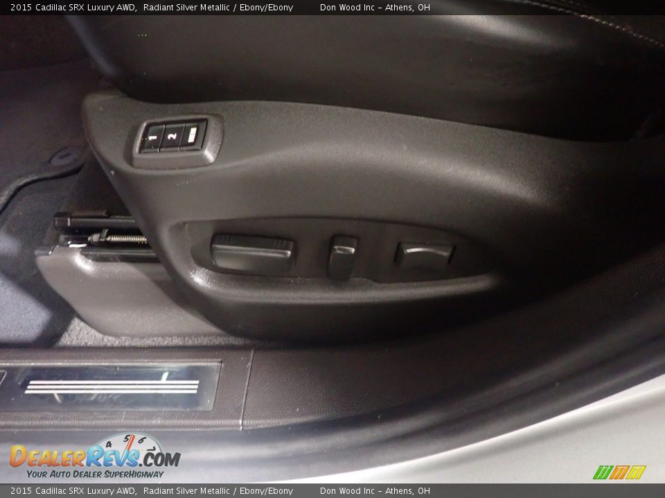 2015 Cadillac SRX Luxury AWD Radiant Silver Metallic / Ebony/Ebony Photo #25