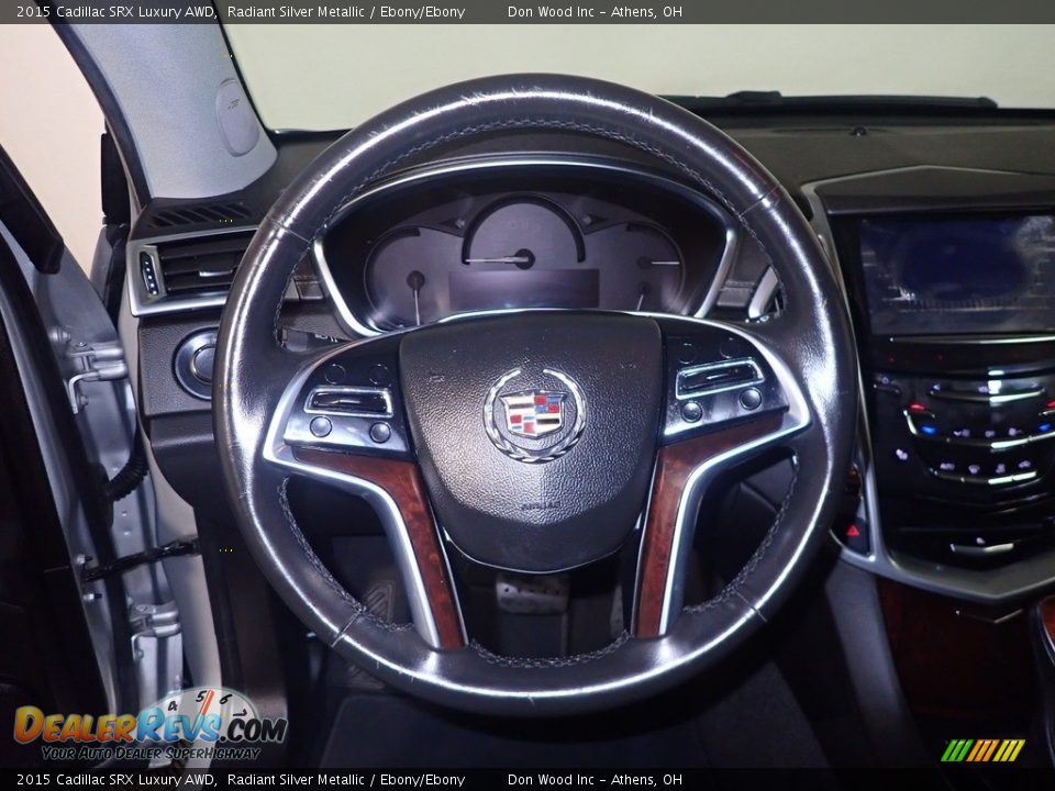 2015 Cadillac SRX Luxury AWD Radiant Silver Metallic / Ebony/Ebony Photo #27