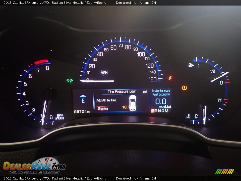 2015 Cadillac SRX Luxury AWD Radiant Silver Metallic / Ebony/Ebony Photo #28