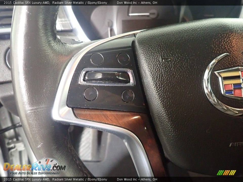 2015 Cadillac SRX Luxury AWD Radiant Silver Metallic / Ebony/Ebony Photo #29