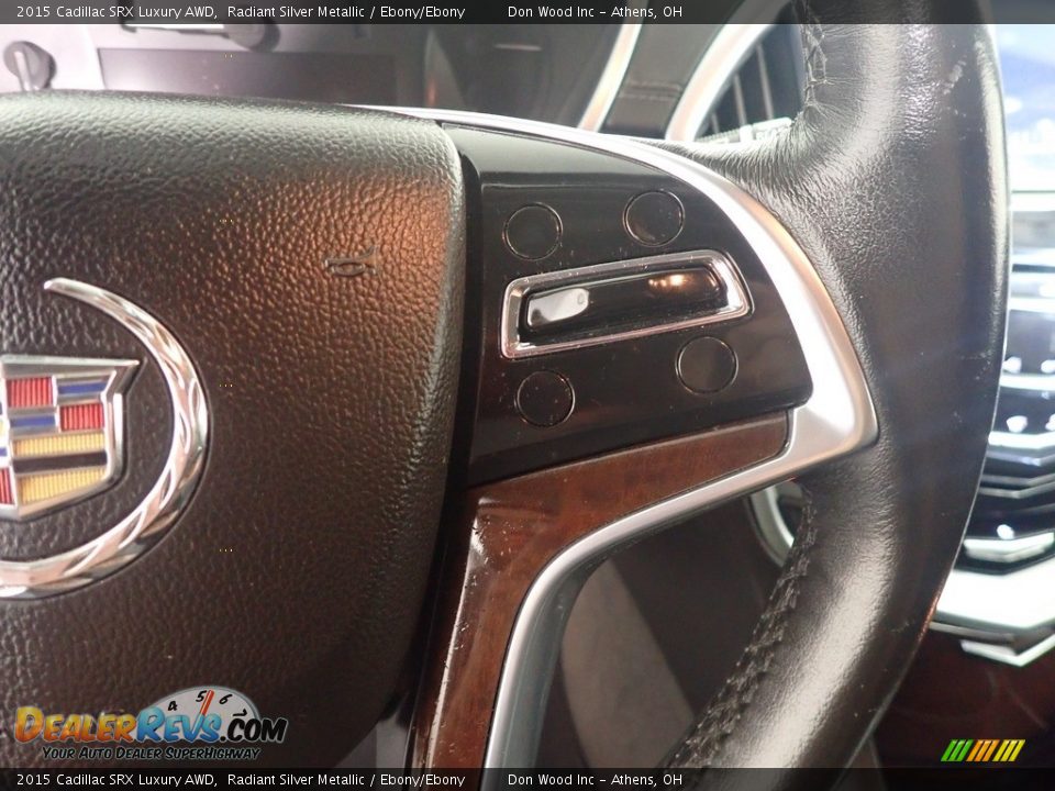 2015 Cadillac SRX Luxury AWD Radiant Silver Metallic / Ebony/Ebony Photo #30