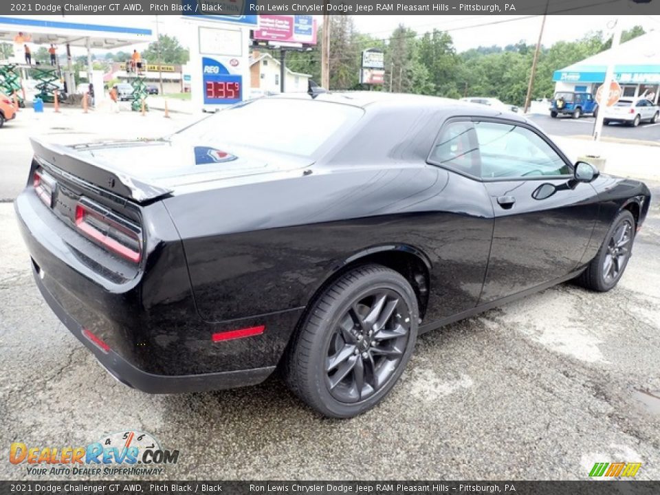 2021 Dodge Challenger GT AWD Pitch Black / Black Photo #6