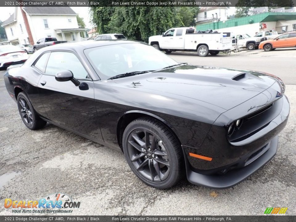 2021 Dodge Challenger GT AWD Pitch Black / Black Photo #8