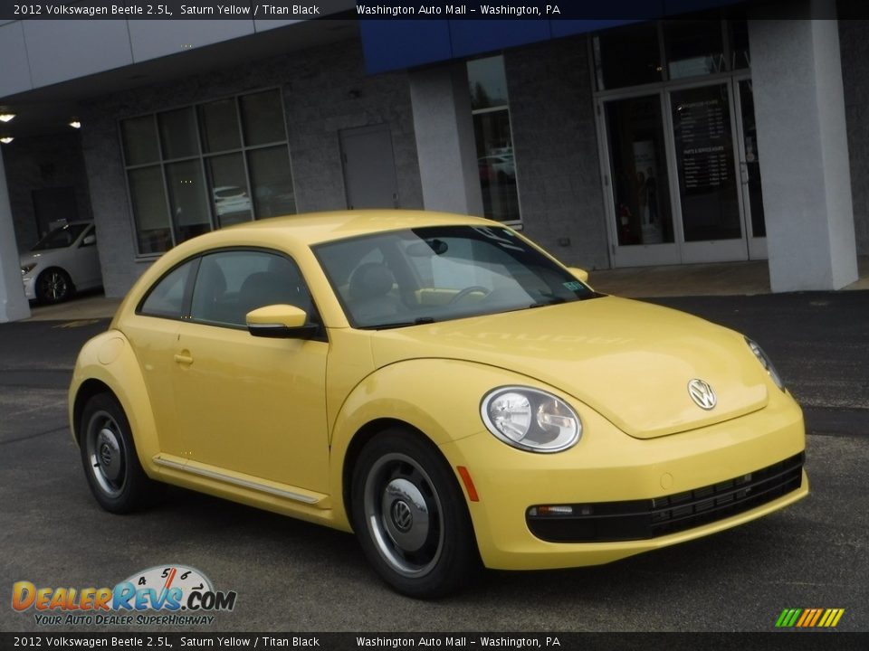 2012 Volkswagen Beetle 2.5L Saturn Yellow / Titan Black Photo #1