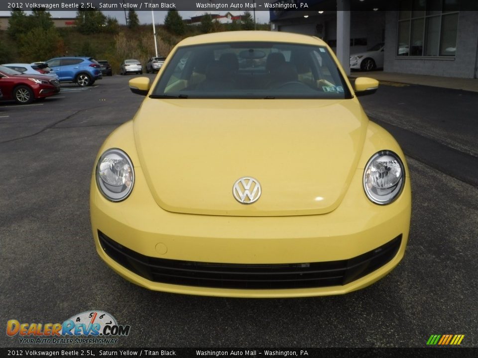 2012 Volkswagen Beetle 2.5L Saturn Yellow / Titan Black Photo #3