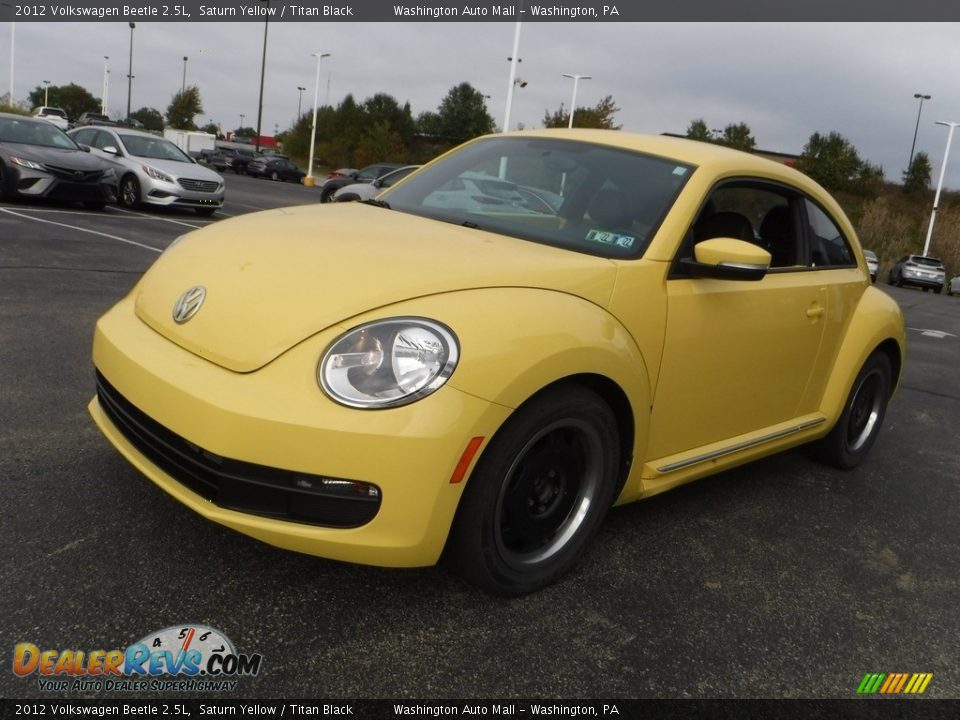 2012 Volkswagen Beetle 2.5L Saturn Yellow / Titan Black Photo #4