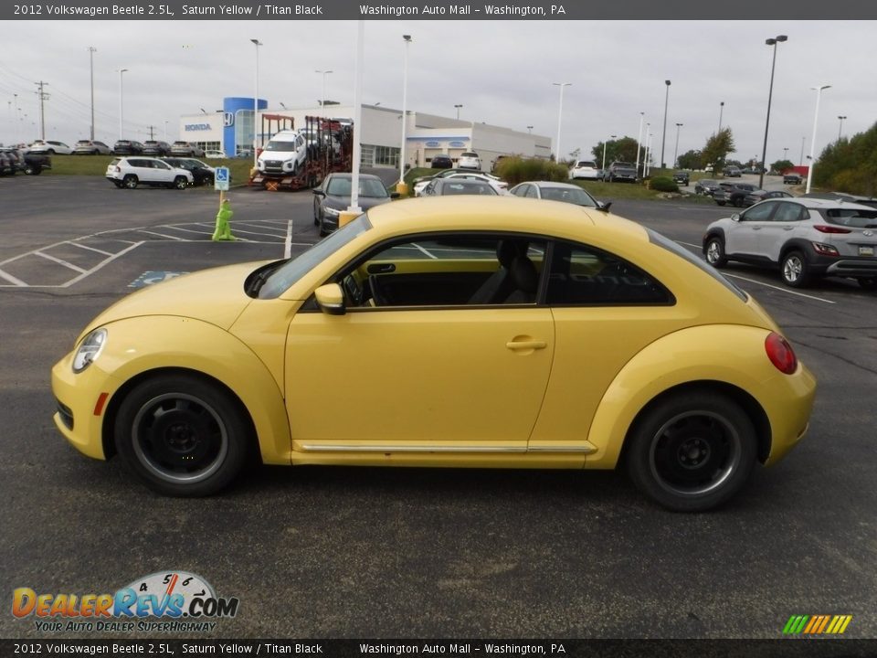 2012 Volkswagen Beetle 2.5L Saturn Yellow / Titan Black Photo #5