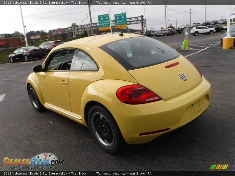 2012 Volkswagen Beetle 2.5L Saturn Yellow / Titan Black Photo #6