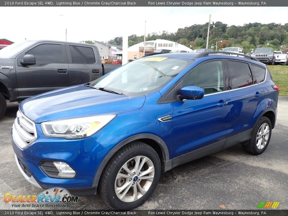 2019 Ford Escape SEL 4WD Lightning Blue / Chromite Gray/Charcoal Black Photo #1