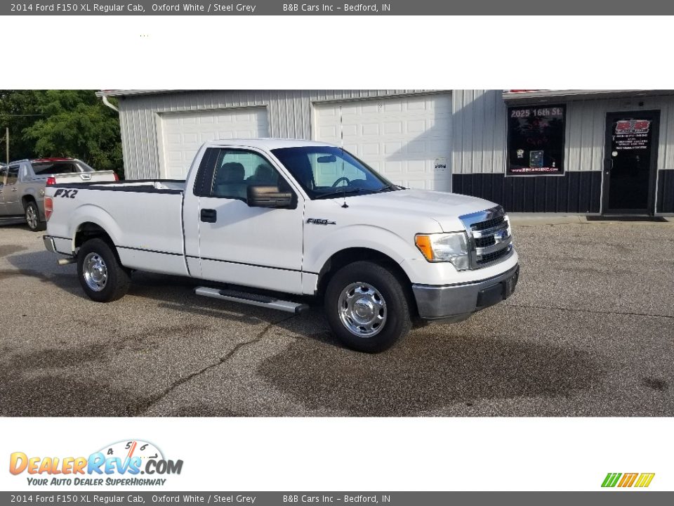 2014 Ford F150 XL Regular Cab Oxford White / Steel Grey Photo #7