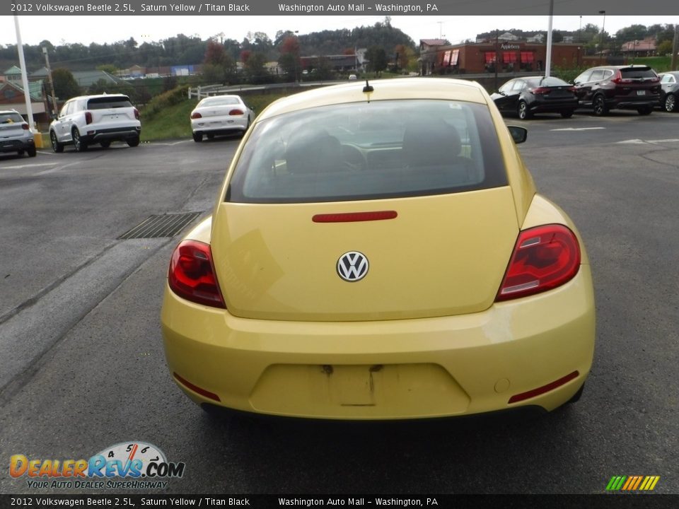 2012 Volkswagen Beetle 2.5L Saturn Yellow / Titan Black Photo #7