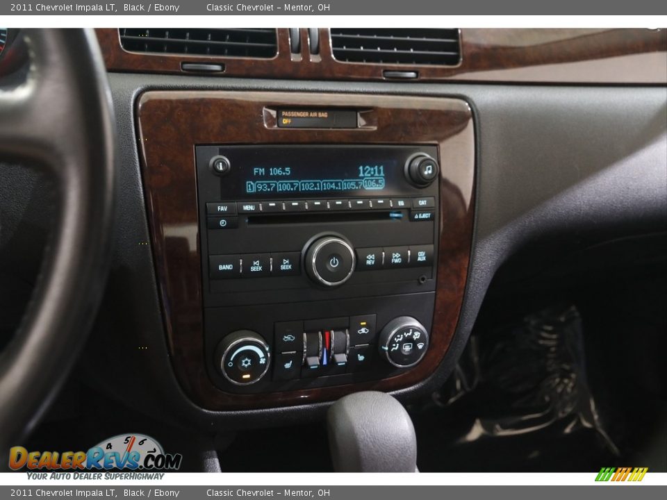 2011 Chevrolet Impala LT Black / Ebony Photo #9