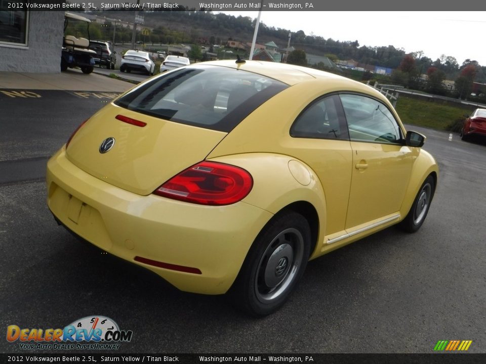 2012 Volkswagen Beetle 2.5L Saturn Yellow / Titan Black Photo #8