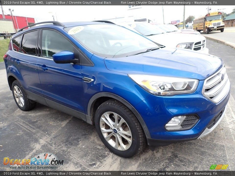 2019 Ford Escape SEL 4WD Lightning Blue / Chromite Gray/Charcoal Black Photo #4