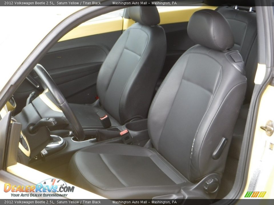 2012 Volkswagen Beetle 2.5L Saturn Yellow / Titan Black Photo #10