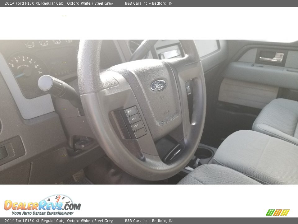 2014 Ford F150 XL Regular Cab Oxford White / Steel Grey Photo #18