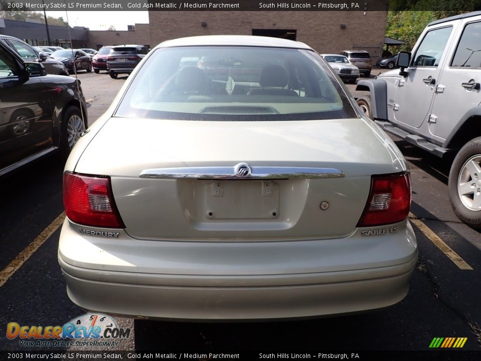 2003 Mercury Sable LS Premium Sedan Gold Ash Metallic / Medium Parchment Photo #2