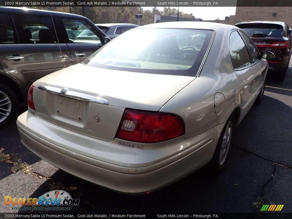 2003 Mercury Sable LS Premium Sedan Gold Ash Metallic / Medium Parchment Photo #3