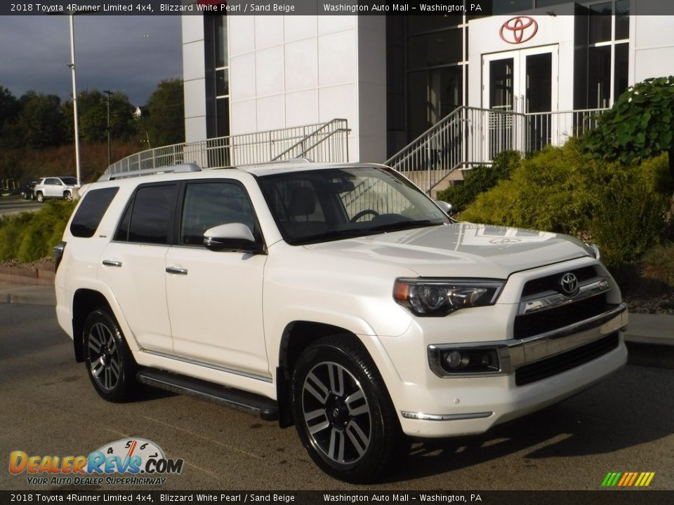 2018 Toyota 4Runner Limited 4x4 Blizzard White Pearl / Sand Beige Photo #1