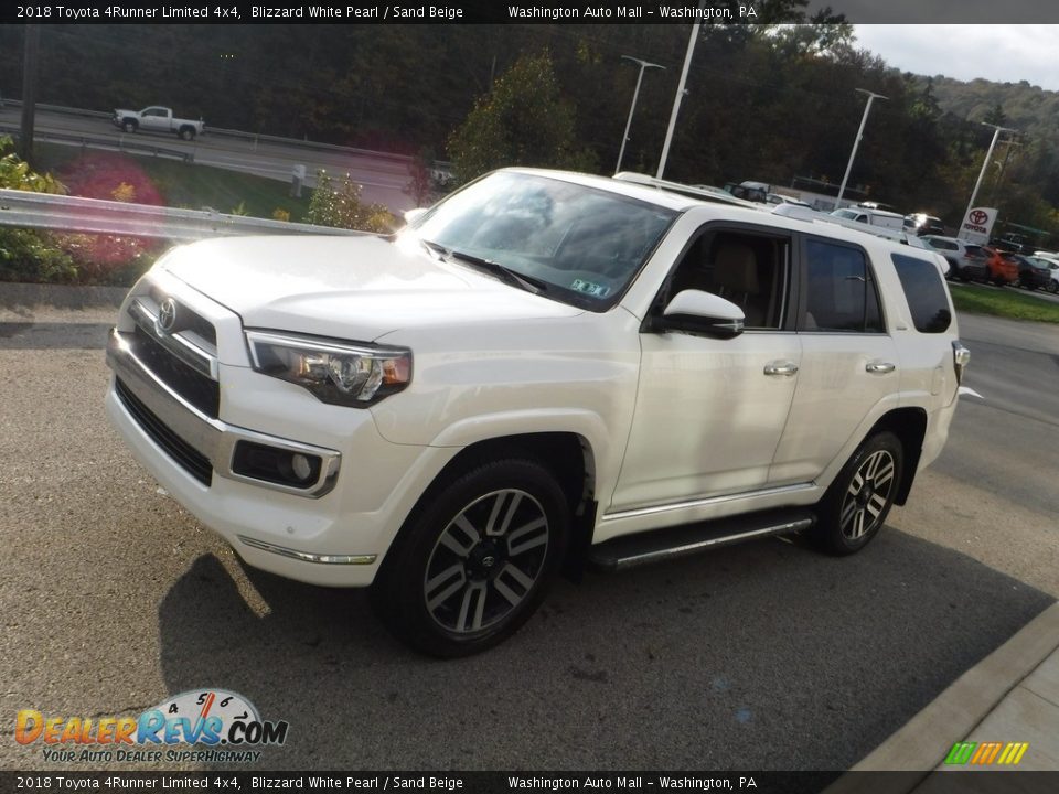 2018 Toyota 4Runner Limited 4x4 Blizzard White Pearl / Sand Beige Photo #13