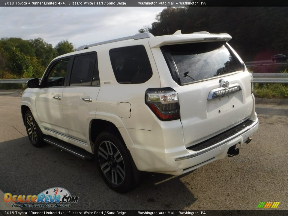 2018 Toyota 4Runner Limited 4x4 Blizzard White Pearl / Sand Beige Photo #15