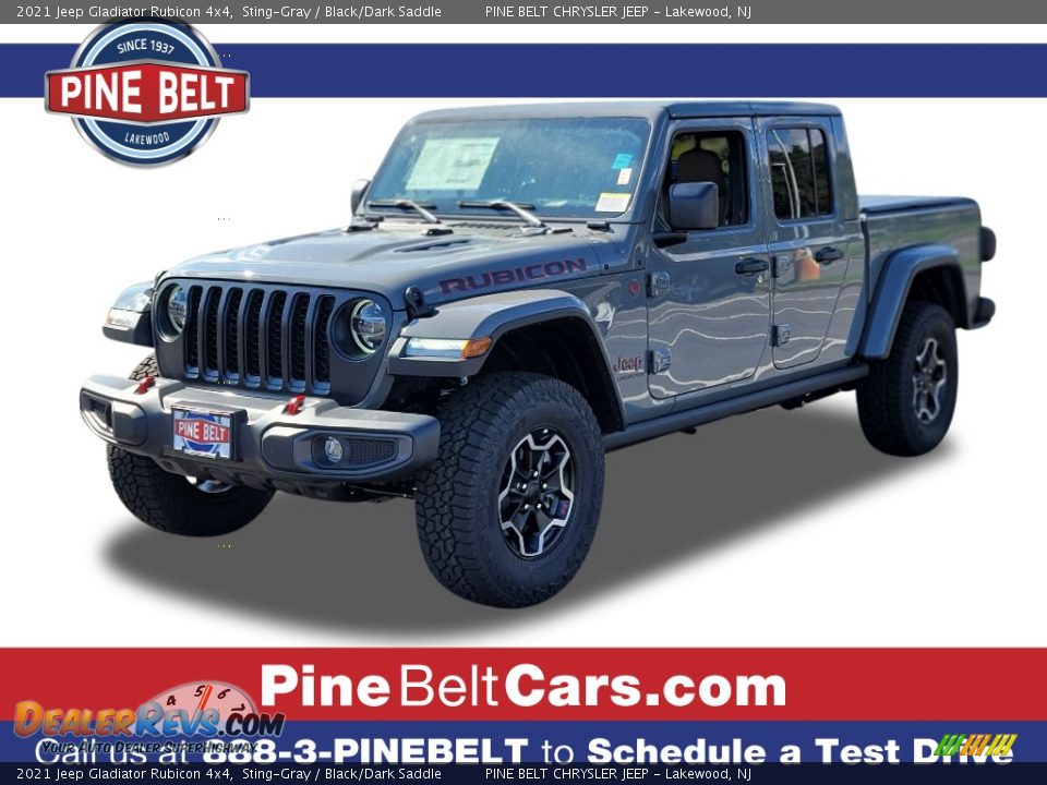 2021 Jeep Gladiator Rubicon 4x4 Sting-Gray / Black/Dark Saddle Photo #1