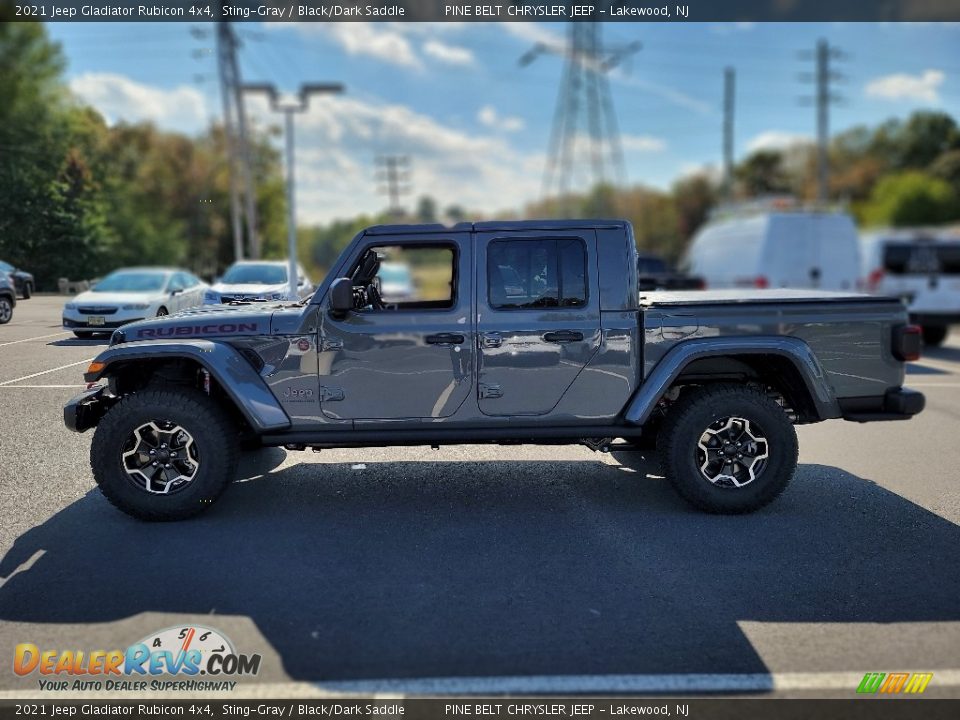 2021 Jeep Gladiator Rubicon 4x4 Sting-Gray / Black/Dark Saddle Photo #3