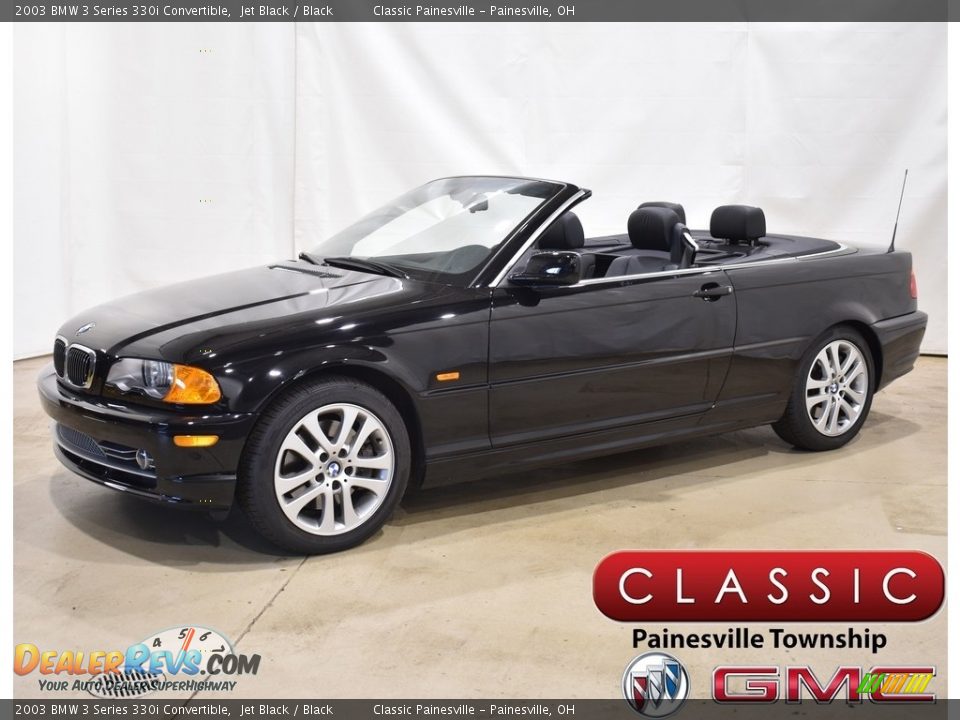 2003 BMW 3 Series 330i Convertible Jet Black / Black Photo #1