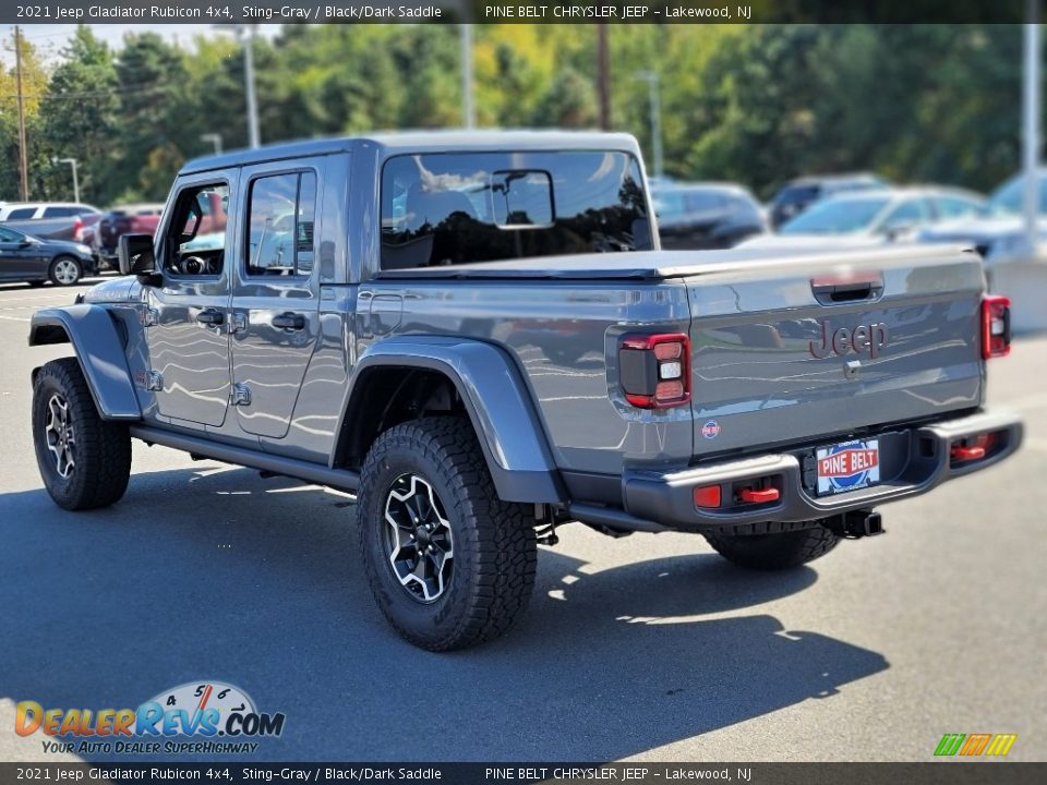 2021 Jeep Gladiator Rubicon 4x4 Sting-Gray / Black/Dark Saddle Photo #4