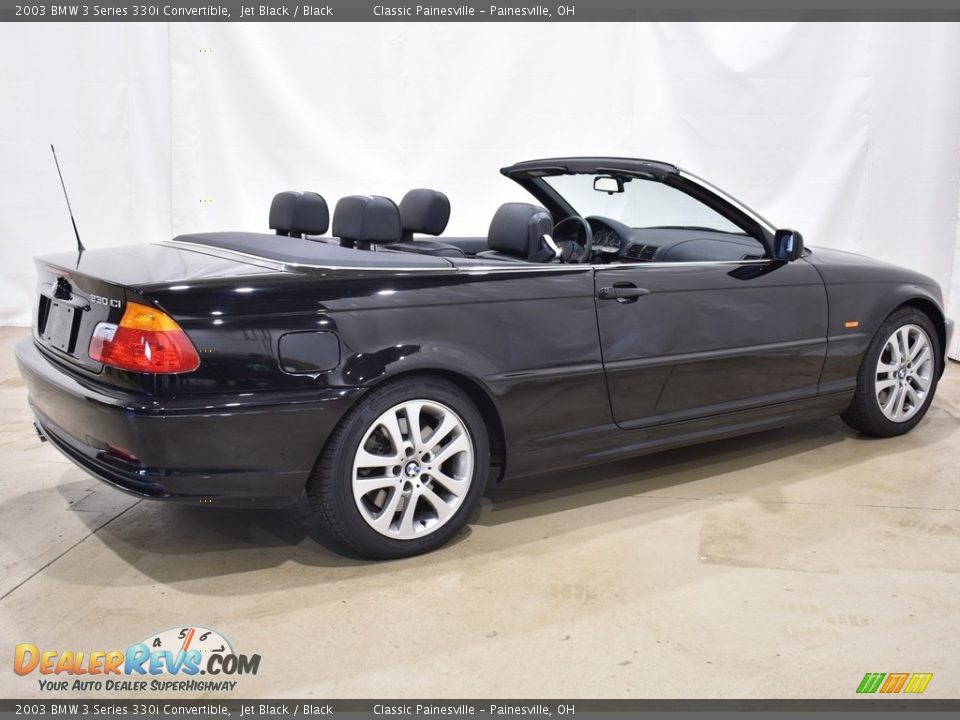 2003 BMW 3 Series 330i Convertible Jet Black / Black Photo #2