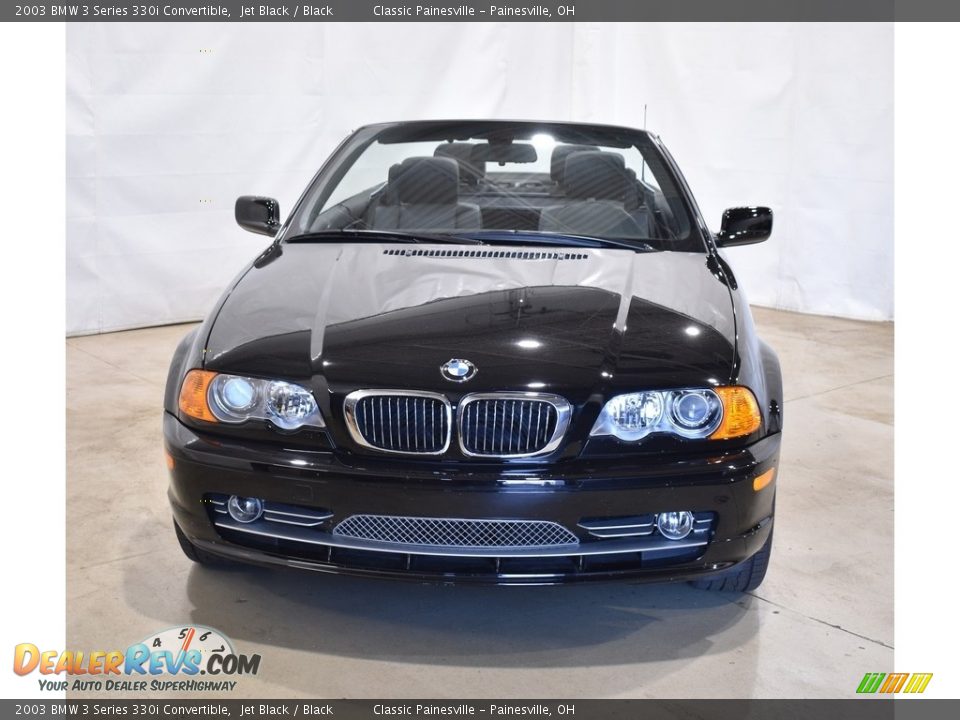 2003 BMW 3 Series 330i Convertible Jet Black / Black Photo #4