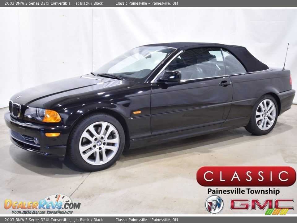 2003 BMW 3 Series 330i Convertible Jet Black / Black Photo #5