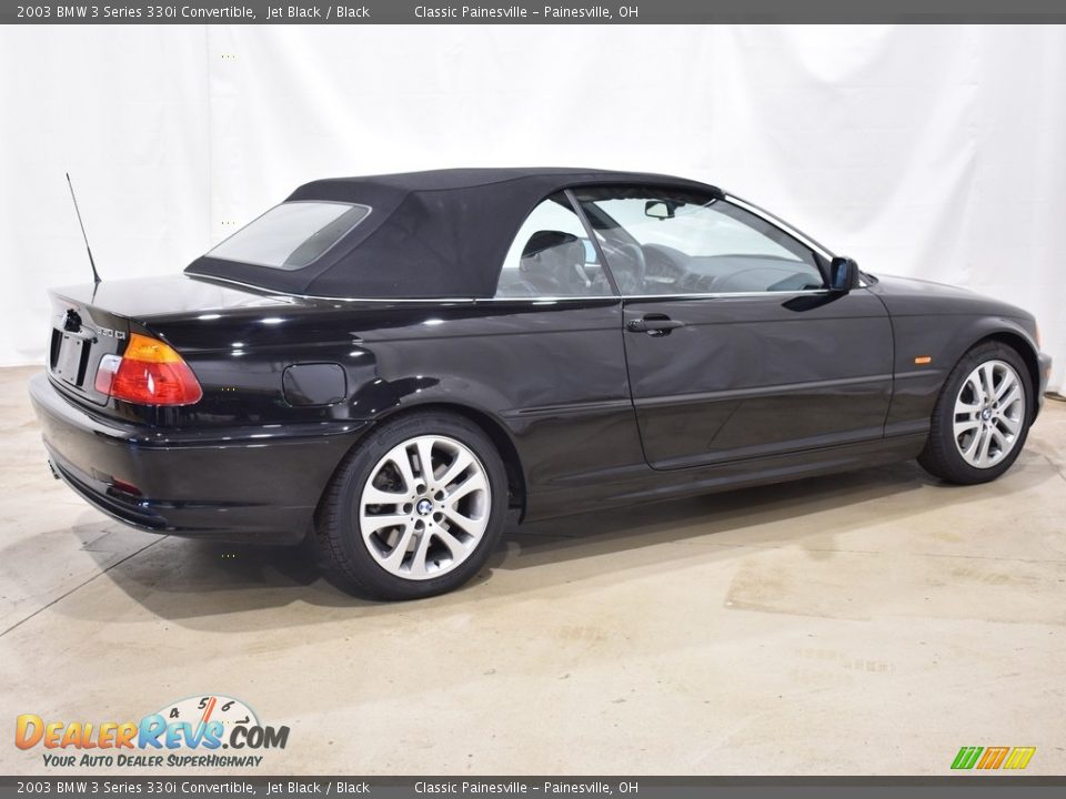 2003 BMW 3 Series 330i Convertible Jet Black / Black Photo #6