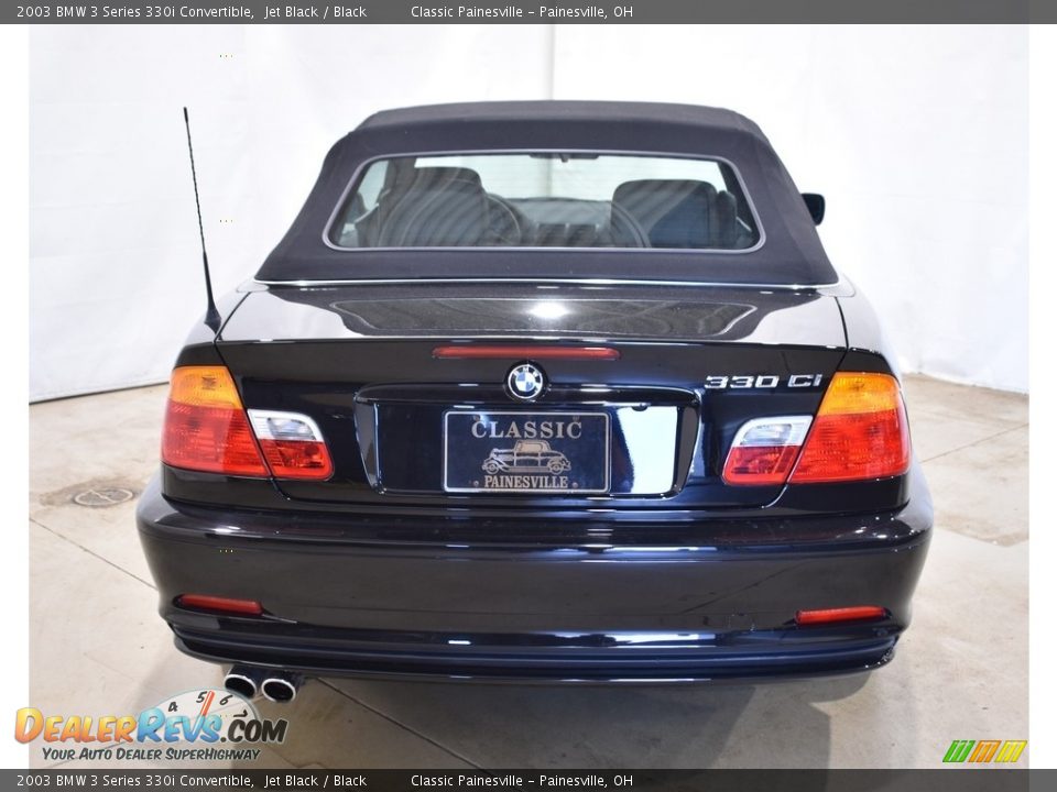 2003 BMW 3 Series 330i Convertible Jet Black / Black Photo #7