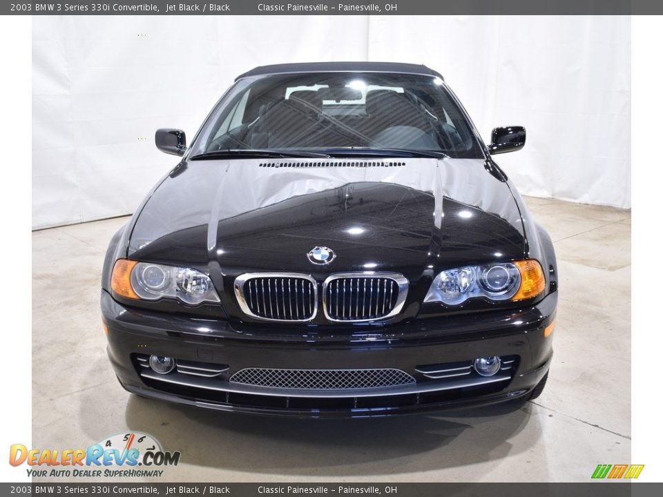 2003 BMW 3 Series 330i Convertible Jet Black / Black Photo #8